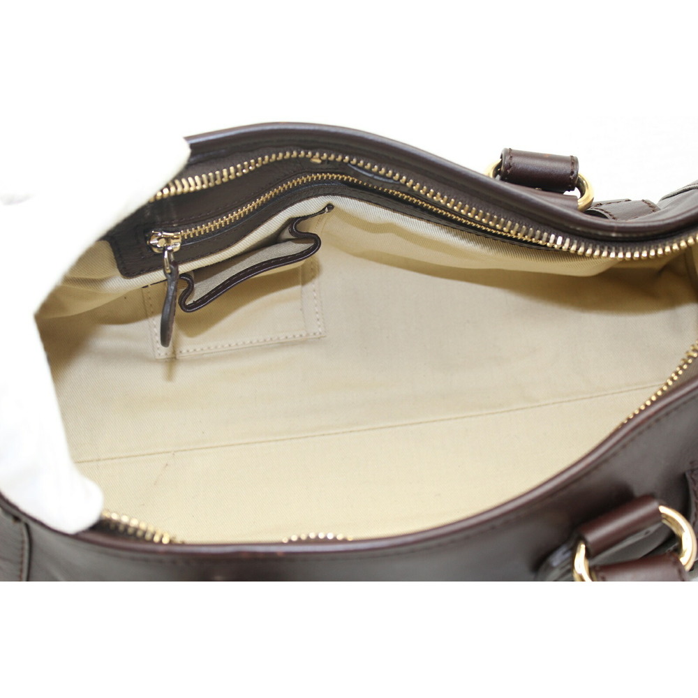Celine Mini Leather Shoulder Bag Brown - Picture 6 of 8